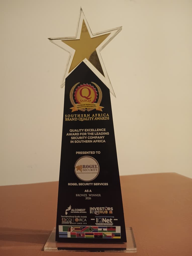 Rogel Security award trophy